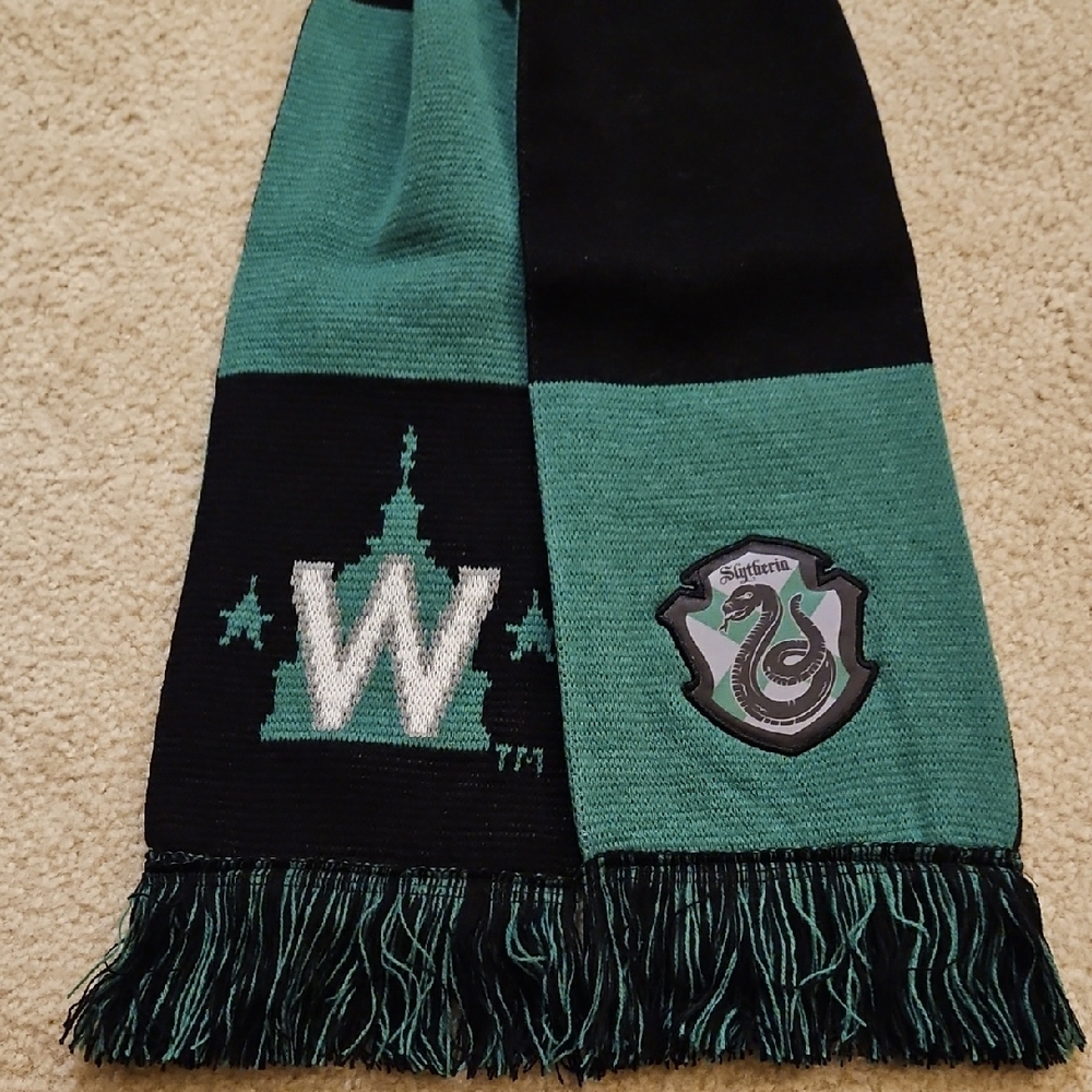 Green and Black Slytherin Scarf